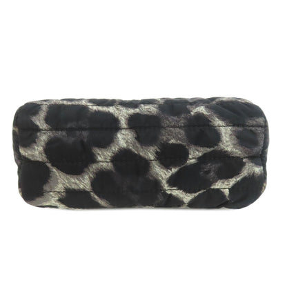 MONCLER Leopard pattern Cosmetics Pouch Nylon Ladies [Used]