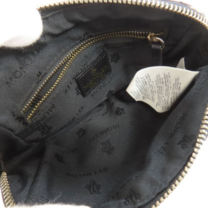 MONCLER Leopard pattern Cosmetics Pouch Nylon Ladies [Used]