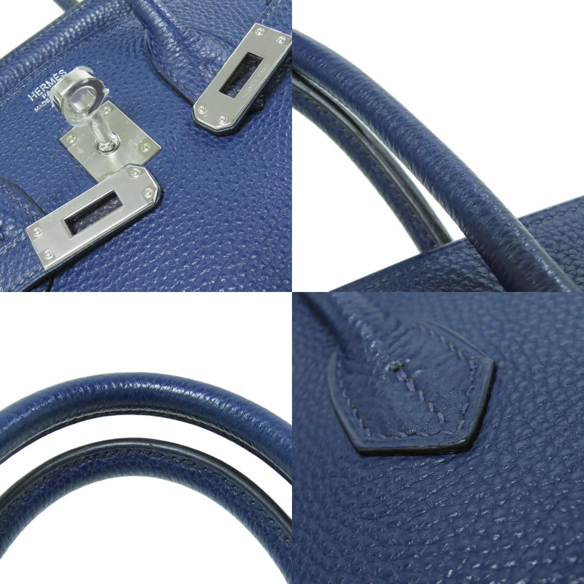 HERMES Birkin 25 SilverHardware Handbag Togo Ladies [Used]