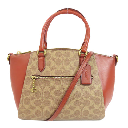 COACH F79364 Ellis Satchel Signature 2WAY Handbag PVC LeatherLadies [Used]