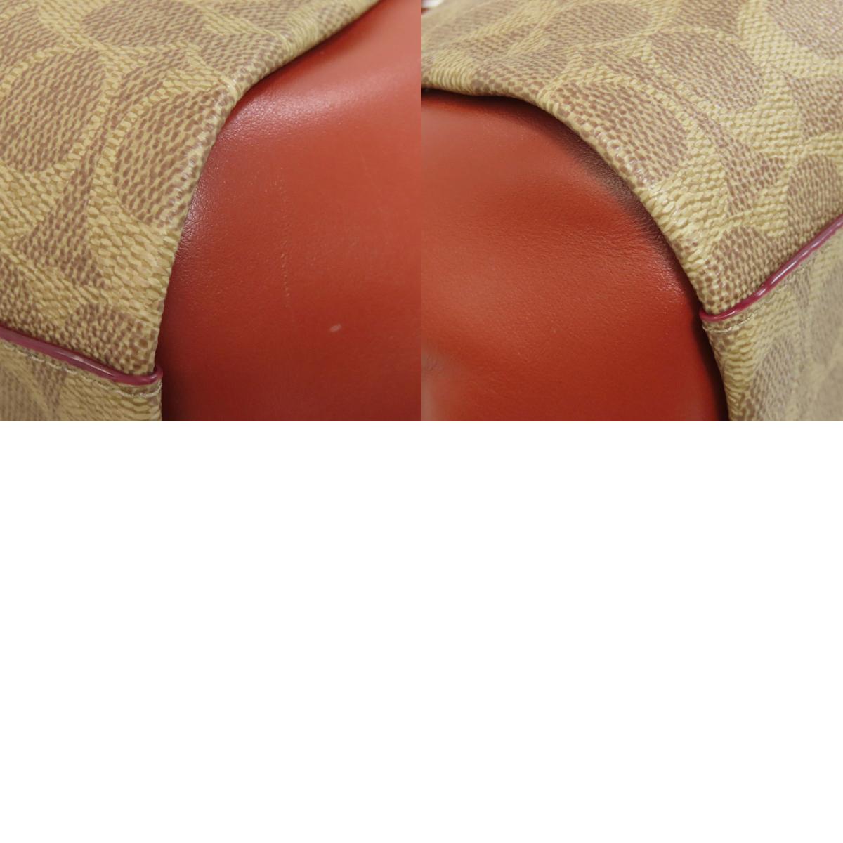 COACH F79364 Ellis Satchel Signature 2WAY Handbag PVC LeatherLadies [Used]