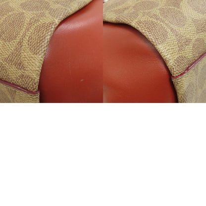 COACH F79364 Ellis Satchel Signature 2WAY Handbag PVC LeatherLadies [Used]