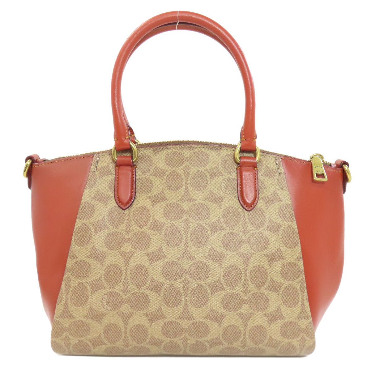 COACH F79364 Ellis Satchel Signature 2WAY Handbag PVC LeatherLadies [Used]