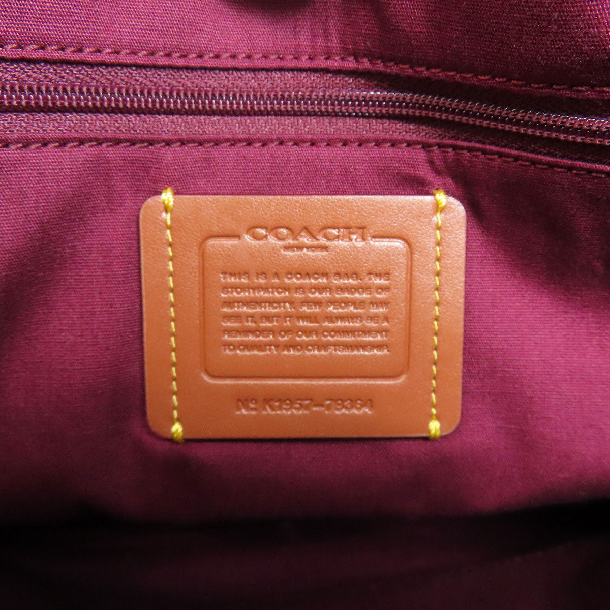 COACH F79364 Ellis Satchel Signature 2WAY Handbag PVC LeatherLadies [Used]