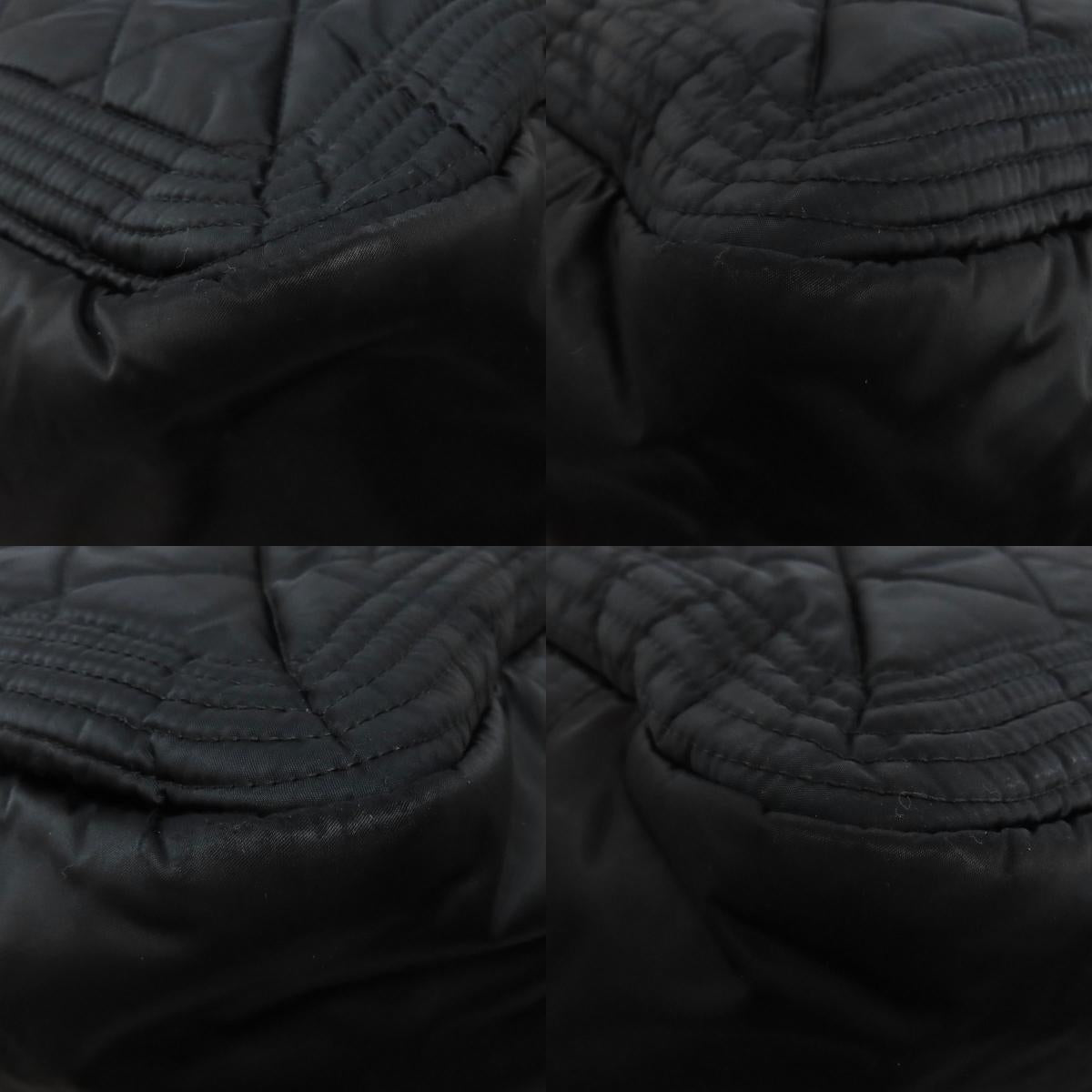 CHANEL Matelasse COCO Mark SilverHardware Boston bag Nylon Ladies [Used]