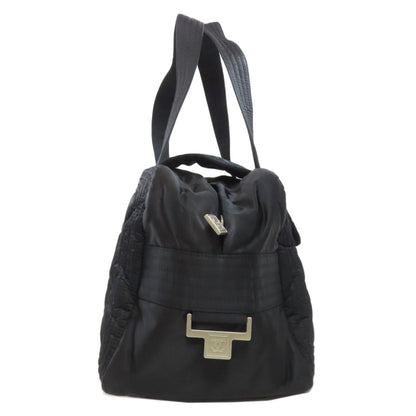 CHANEL Matelasse COCO Mark SilverHardware Boston bag Nylon Ladies [Used]