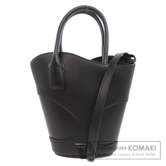 Salvatore Ferragamo Cutout 2WAY Handbag Calf Ladies [Used]