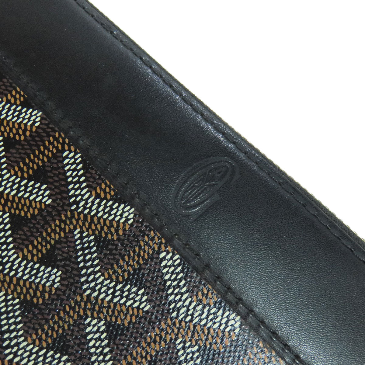 GOYARD Herringbone pattern Long wallet (with coin pocket) PVC Ladies [Used]