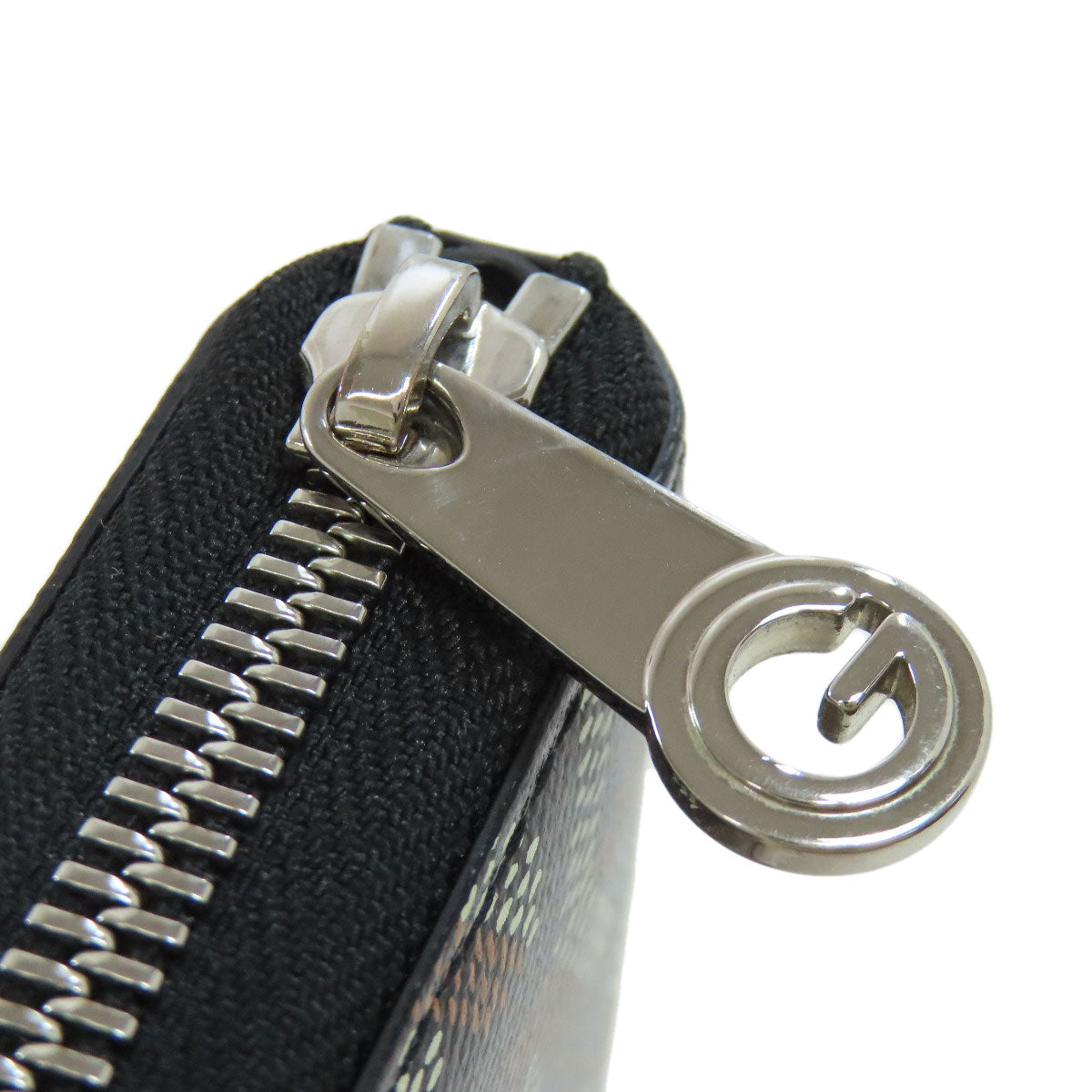 GOYARD Herringbone pattern Long wallet (with coin pocket) PVC Ladies [Used]