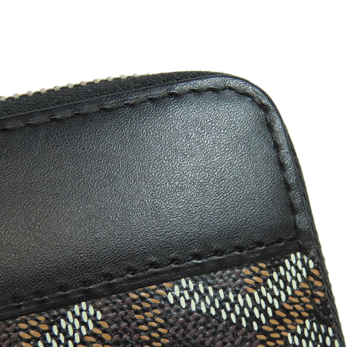 GOYARD Herringbone pattern Long wallet (with coin pocket) PVC Ladies [Used]