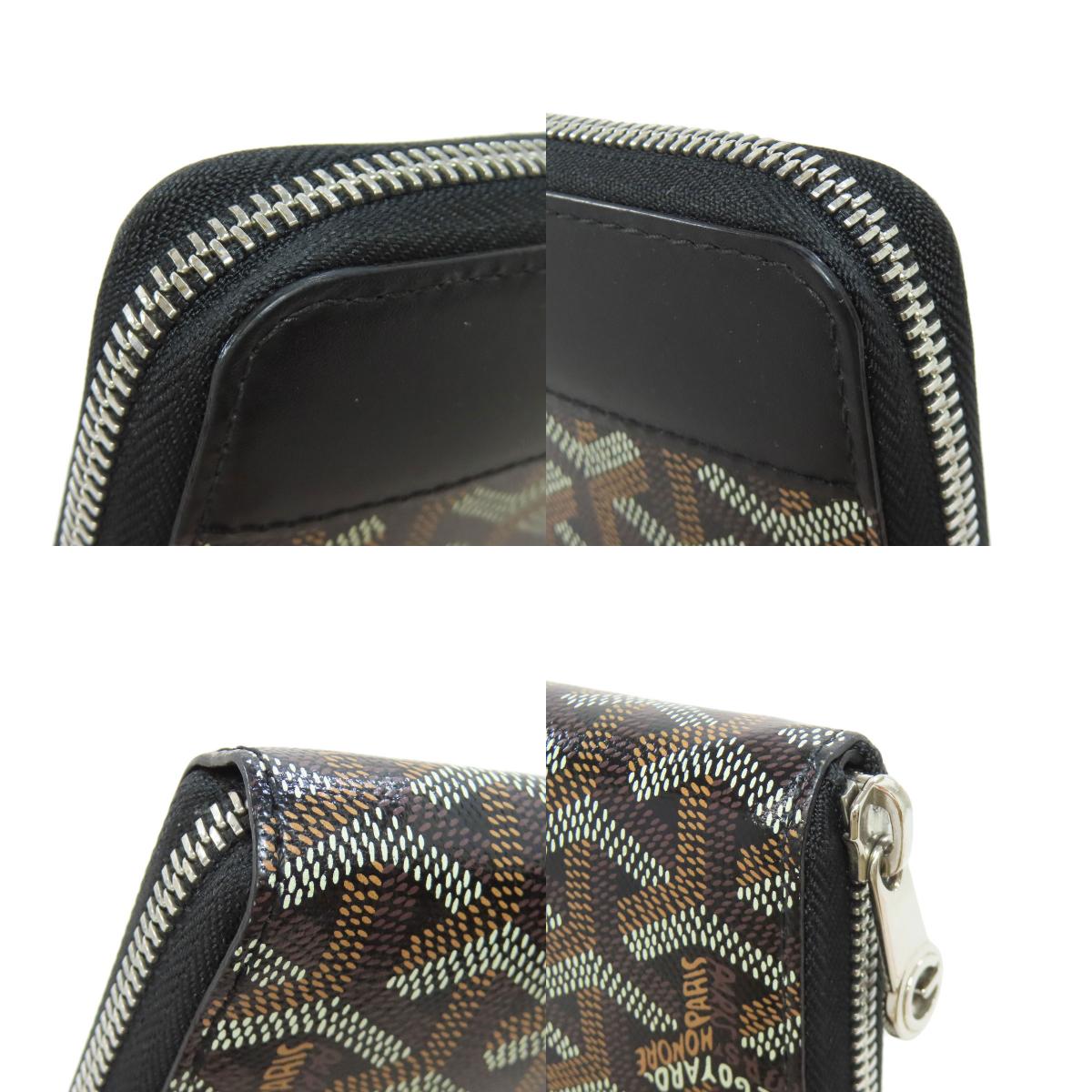 GOYARD Herringbone pattern Long wallet (with coin pocket) PVC Ladies [Used]