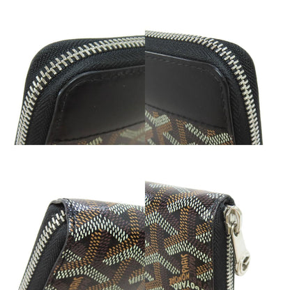 GOYARD Herringbone pattern Long wallet (with coin pocket) PVC Ladies [Used]