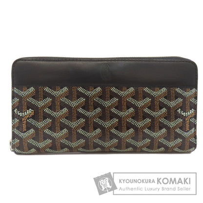 GOYARD Herringbone pattern Long wallet (with coin pocket) PVC Ladies [Used]