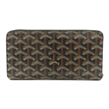 GOYARD Herringbone pattern Long wallet (with coin pocket) PVC Ladies [Used]