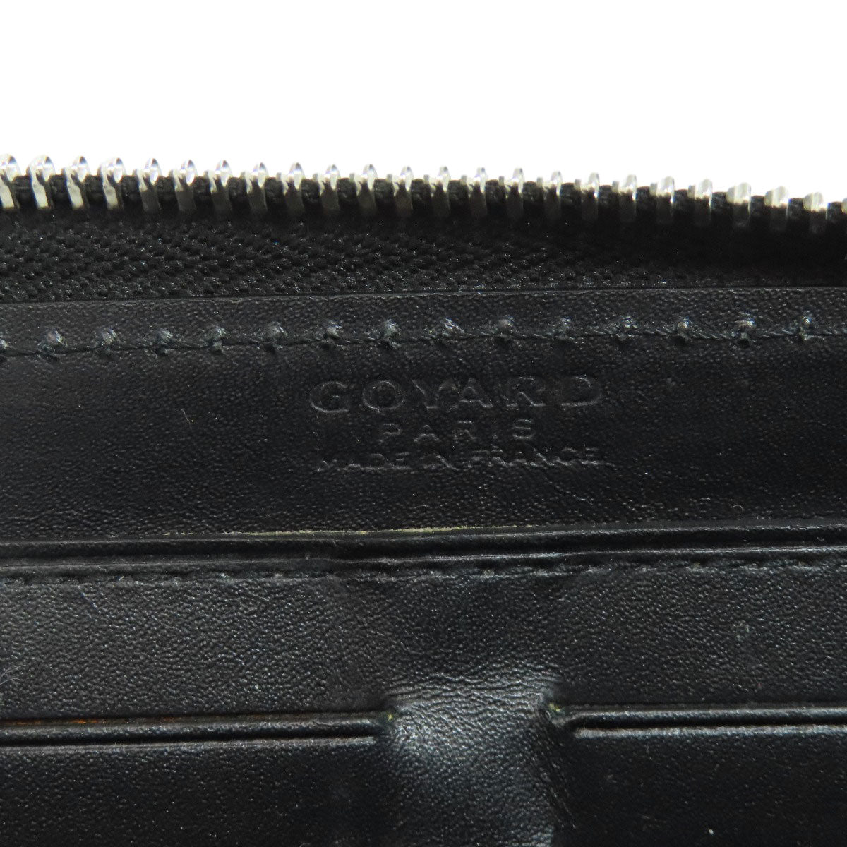 GOYARD Herringbone pattern Long wallet (with coin pocket) PVC Ladies [Used]