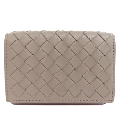 BOTTEGA VENETA Compact Wallet Intrecciato Bifold Wallet with Coin Pocket Calf Ladies [Used]