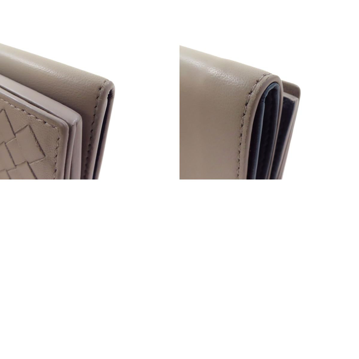 BOTTEGA VENETA Compact Wallet Intrecciato Bifold Wallet with Coin Pocket Calf Ladies [Used]