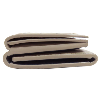 BOTTEGA VENETA Compact Wallet Intrecciato Bifold Wallet with Coin Pocket Calf Ladies [Used]