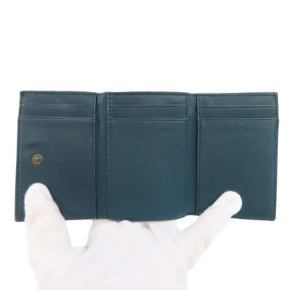 BOTTEGA VENETA Compact Wallet Intrecciato Bifold Wallet with Coin Pocket Calf Ladies [Used]