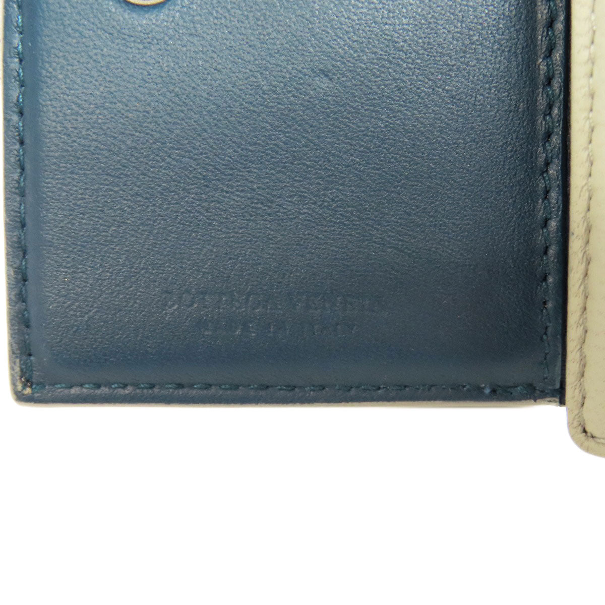 BOTTEGA VENETA Compact Wallet Intrecciato Bifold Wallet with Coin Pocket Calf Ladies [Used]