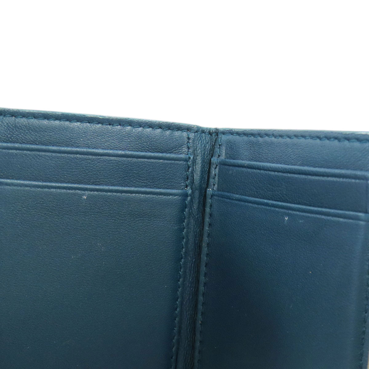 BOTTEGA VENETA Compact Wallet Intrecciato Bifold Wallet with Coin Pocket Calf Ladies [Used]