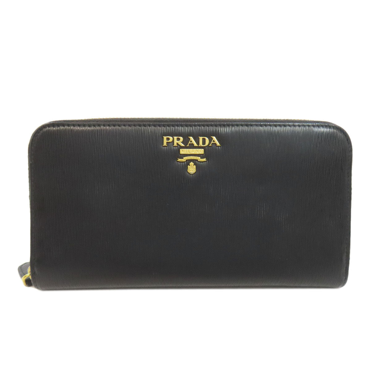 PRADA Zip Around Long wallet (with coin pocket) Leather Ladies [Used]