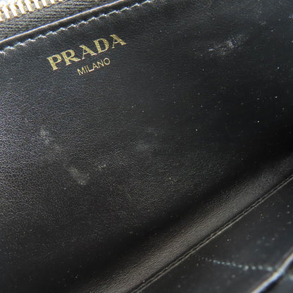 PRADA Zip Around Long wallet (with coin pocket) Leather Ladies [Used]