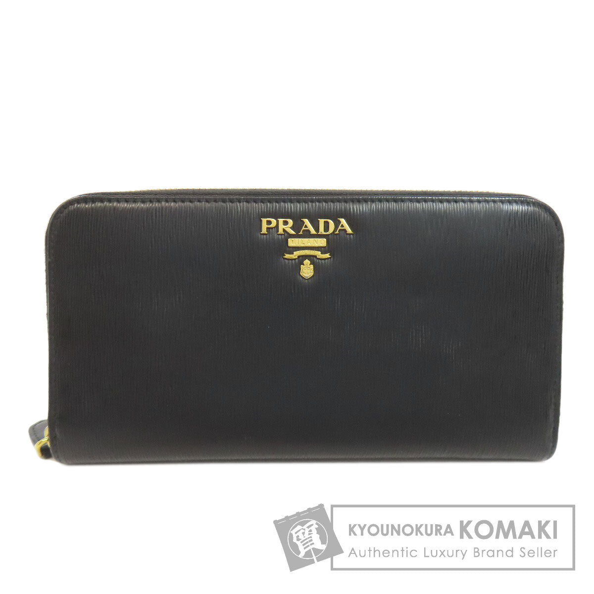 PRADA Zip Around Long wallet (with coin pocket) Leather Ladies [Used]