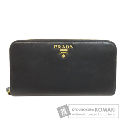 PRADA Zip Around Long wallet (with coin pocket) Leather Ladies [Used]