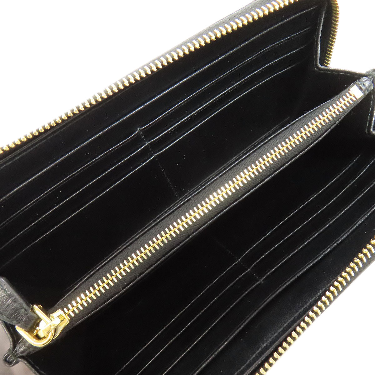 PRADA Zip Around Long wallet (with coin pocket) Leather Ladies [Used]