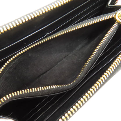 PRADA Zip Around Long wallet (with coin pocket) Leather Ladies [Used]
