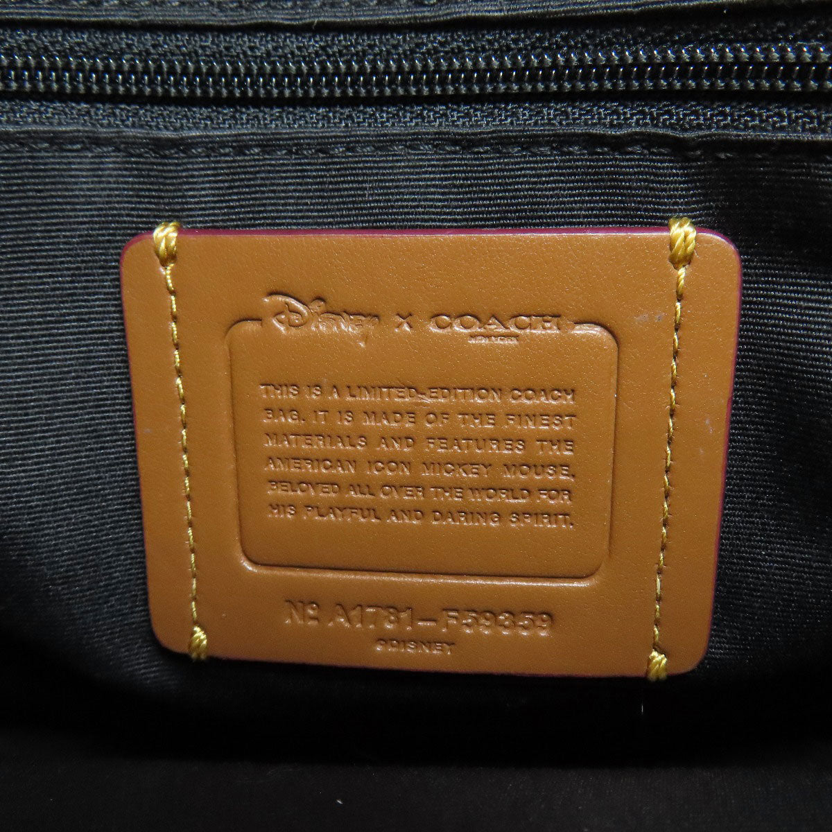 COACH F59359 Mickey Mouse Shoulder Bag Leather Ladies [Used]