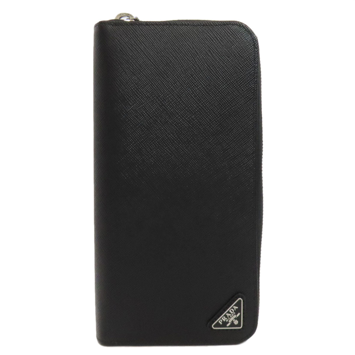 PRADA Logo Hardware Long wallet (with coin pocket) Leather Ladies [Used]