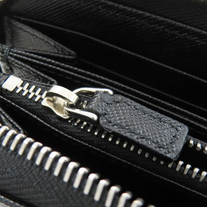 PRADA Logo Hardware Long wallet (with coin pocket) Leather Ladies [Used]