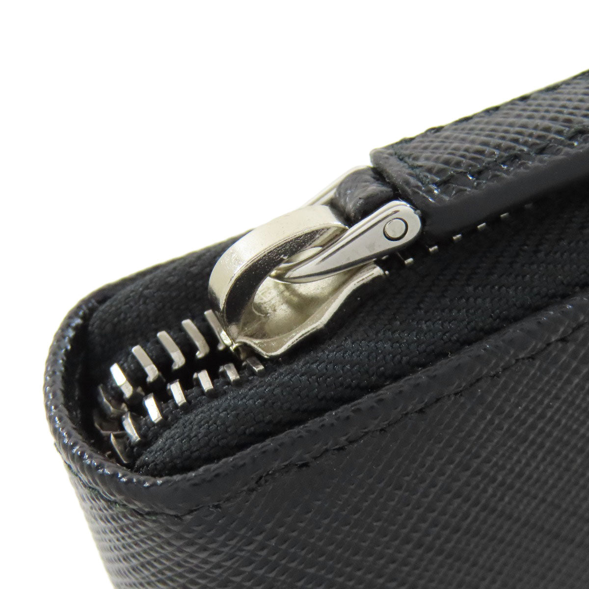 PRADA Logo Hardware Long wallet (with coin pocket) Leather Ladies [Used]