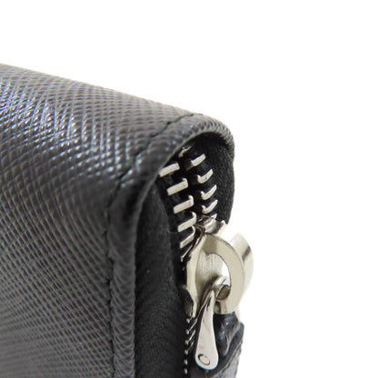 PRADA Logo Hardware Long wallet (with coin pocket) Leather Ladies [Used]