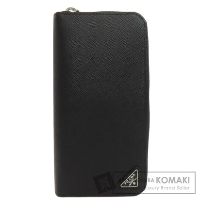 PRADA Logo Hardware Long wallet (with coin pocket) Leather Ladies [Used]