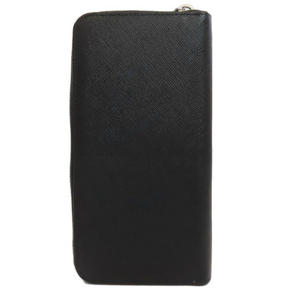 PRADA Logo Hardware Long wallet (with coin pocket) Leather Ladies [Used]