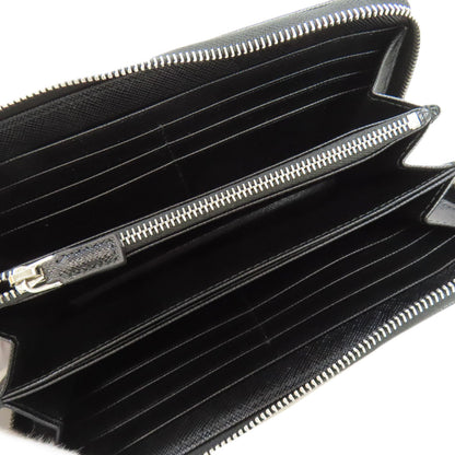 PRADA Logo Hardware Long wallet (with coin pocket) Leather Ladies [Used]