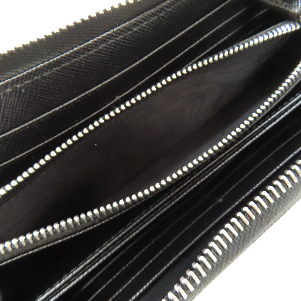 PRADA Logo Hardware Long wallet (with coin pocket) Leather Ladies [Used]