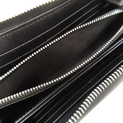 PRADA Logo Hardware Long wallet (with coin pocket) Leather Ladies [Used]