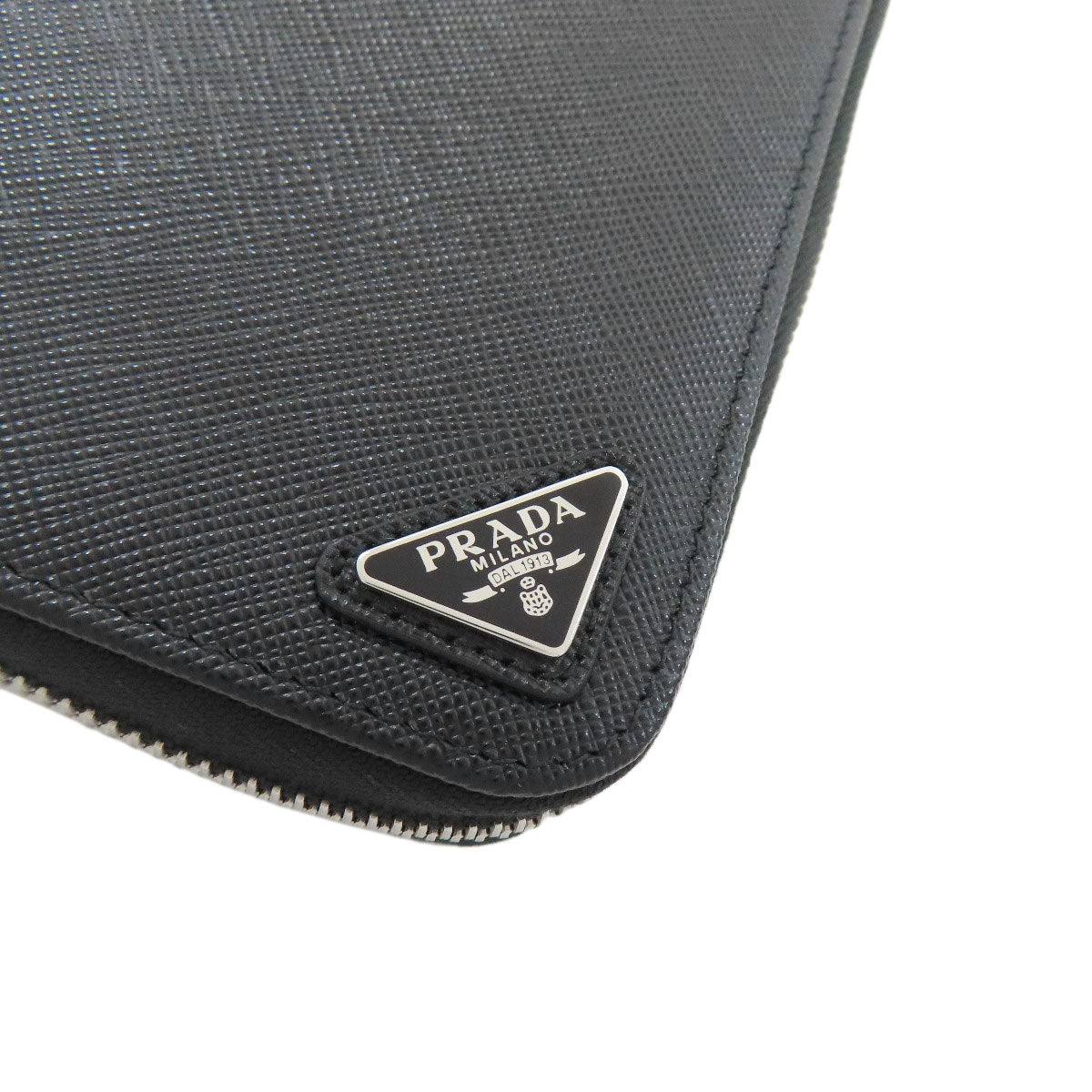 PRADA Logo Hardware Long wallet (with coin pocket) Leather Ladies [Used]