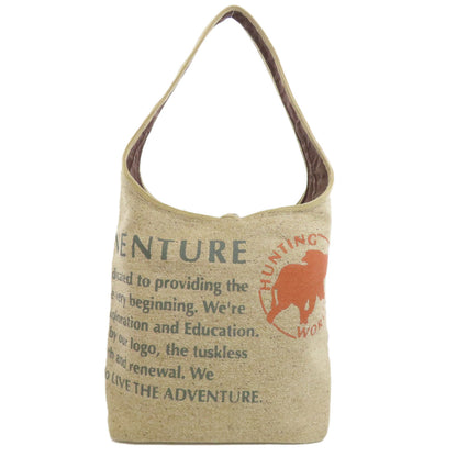 HUNTING WORLD Reversible one belt Tote Bag Canvas Ladies [Used]