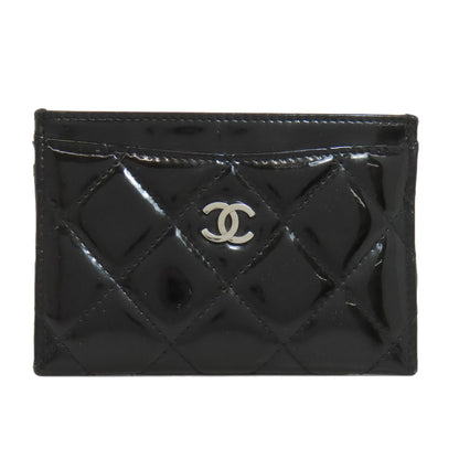 CHANEL   Card Case Matelasse COCO Mark SilverHardware Patent leather Ladies