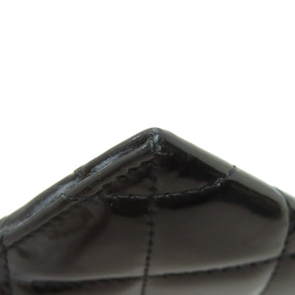 CHANEL   Card Case Matelasse COCO Mark SilverHardware Patent leather Ladies