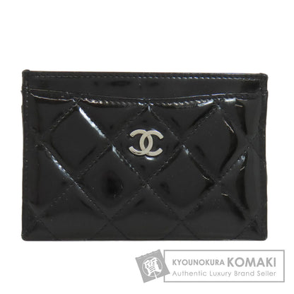 CHANEL   Card Case Matelasse COCO Mark SilverHardware Patent leather Ladies