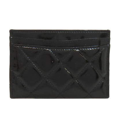 CHANEL   Card Case Matelasse COCO Mark SilverHardware Patent leather Ladies