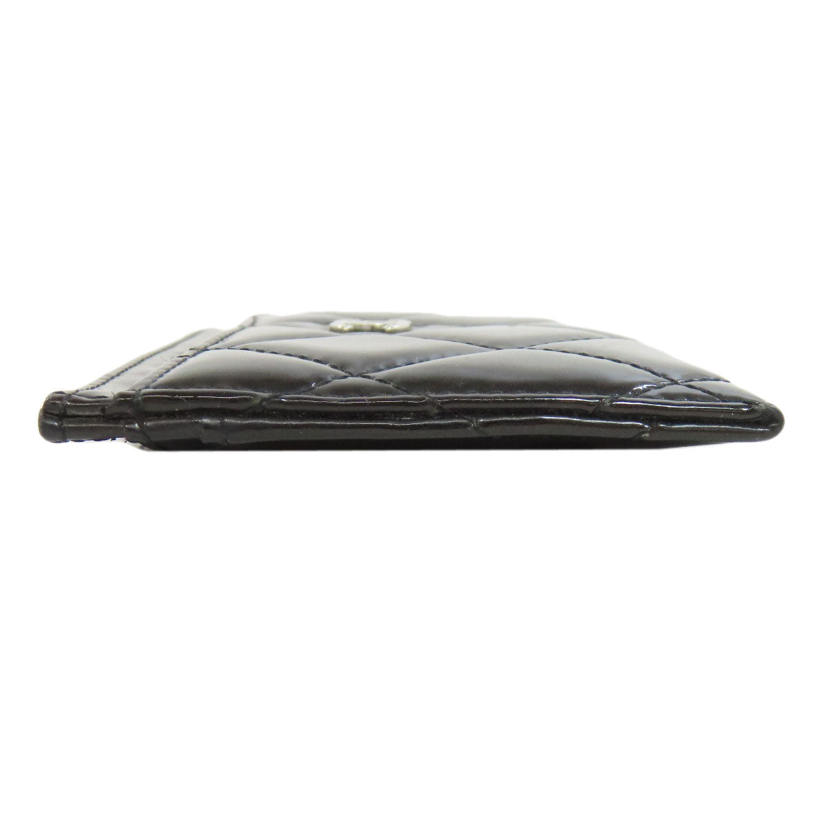 CHANEL   Card Case Matelasse COCO Mark SilverHardware Patent leather Ladies