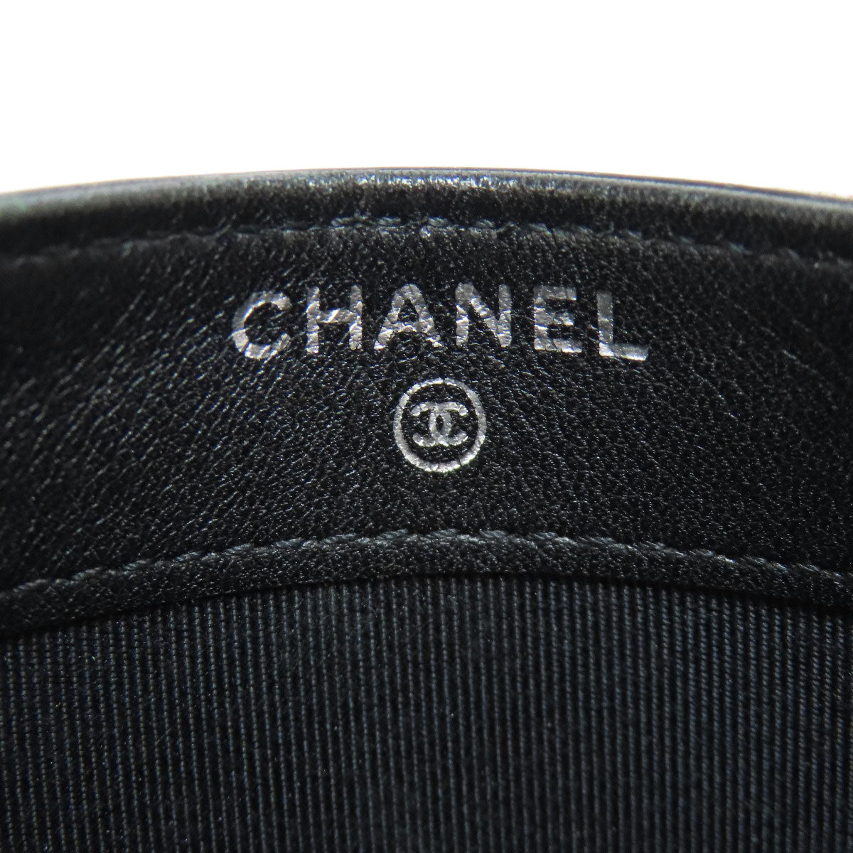 CHANEL   Card Case Matelasse COCO Mark SilverHardware Patent leather Ladies