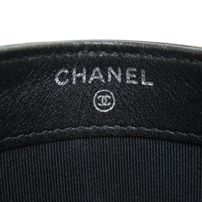 CHANEL   Card Case Matelasse COCO Mark SilverHardware Patent leather Ladies